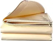 Heavy Duty Tarpaulin Sheet Cover Waterproof 1x1.5m 1.5x2m 2x3m 4x4m Multipurpose Beige Tarp Suitable for Swimming Pools, Boats, Camping, Courtyards(1.5x2.5m)