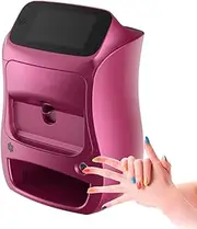 Portable Digital Nail Art Printer, 3D Nail Printer with Touch Screen, 10s High Speed Color Painting, Support APP Upload, DIY Nail Art Printer, Electric Nail Painting Tools for Home(Pink)