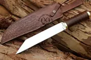 Custom Handmade Carbon Steel Seax Knife Hand Forged Bush Craft Machete Knife