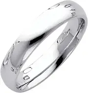 [JewelryWeb] 14k White Gold 4mm Comfort Fit Wedding Band Ring Jewelry for Women - Ring Size Options: 10 10.5 11 11.5 12 4 4.5 5 5.5 6 6.5 7 7.5 8 8.5 9 9.5