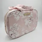 Yumi Kim Hanging Train /Travel CaseFabFitFun Pink Floral Pocket Makeup Bag NIB