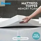7CM Thickness Queen Visco elastic Memory Foam Mattress Topper breathable white