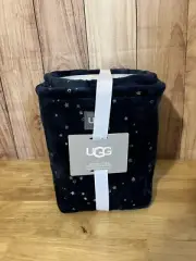NEW UGG Avery Stars 2 Piece Storage Square Bin & Round Bin Blue