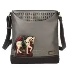CHALA Sweet Messenger Bag - HORSE Handbag (Gray) NWT
