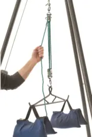 Gambrel 500lb Hoist Lift Pully Rope Swivel Big Game Hunting Deer Field Dressing