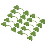 20Pcs 6mm Dia Plastic Plant Greenhouse Clamps Film Row Cover Netting Clips