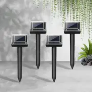 4X Snake Repeller Ultrasonic Deterrent Sonic Pulse Solar Powered Pest Repellent
