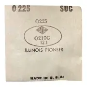 SUC O225 O217C Watch Crystal 12.1 mm NOS Part Illinois Same As: O425