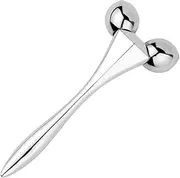 OSOLADY Facial Massage Roller Portable Aging Face Roller Tool for Men Easy to Use Silver Massage Stick for Home Salon Lightweight Comfortable Skin Care