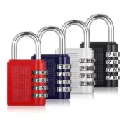 4 Pack Combination Lock, 4 Digit Combination Padlock, Outdoor Waterproof Padl...