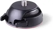 Tignapoo Quick Release Mount Holder Including Buckle + Flat and Curved Base Adhesive Tape Replacement for Gear 360 Camera Ricoh Theta S/SC/M15 & Sports Action Panoramic Camera w/ 1/4 XM