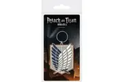 Attack on Titan S4 Wings Of Freedom PVC Keyring (Blue/White/Grey) (One Size)