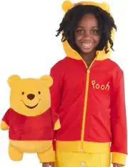 Cubcoats Pooh 2-in-1 Transforming Classic Zip-Up Hoodie & Soft Plushie Unisex