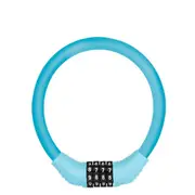 Bike Lock 4-Digit Resettable Mini Combination Password Lightweight Bike Lock 11 cm Diameter (Blue)