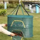 Basket Polyester Mesh Rack Hanging Mesh Dryer for Food Fish Clothes U-shaped