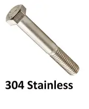 Qty 1 Hex Bolt M12 (12mm) x 150mm Stainless Steel SS 304 A2 70 Set Screw