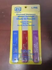 NEW EZE-LAP L-PAK DIAMOND SHARPENER 3PK (31C)