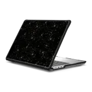MacBook Pro 14-inch (M1 - M4) Impact Case Luxury black glam gold glitter abstract confetti pattern
