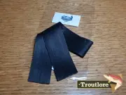 BLACK CHUCK'N'DUBK MICRO RUBBER LEGS ROUND - NEW FLY TYING MATERIALS
