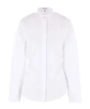 mandarin-collar cinched-waist shirt FR36,FR38,FR40 white