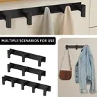 1/2Pcs Bath Towel Hook Rack Coat Hook Rack with 3/5 Hooks Wall Mounted ❀