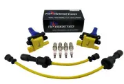 IGNITION COILS + SPARK PLUGS for MITSUBISHI LANCER EVO 4-9 TURBO 4G63T 4G63 2.0L