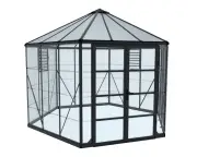 Maze Walk in Polycarbonate Greenhouse Oasis Hex 12ft