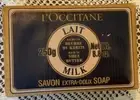 L'Occitane Milk Soap with Shea Butter Vegetable Base Jumbo 8.8 oz Bar Vintage