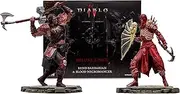 McFarlane Toys - Diablo IV Rend Barbarian and Blood Necromancer 2pk Gold Label 1:12 Scale Posed Figures, Gold Label, Amazon Exclusive