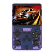 Purple Retro Portable Gaming Console with 128GB, 2 Memory Card - 3D Games, HD Di