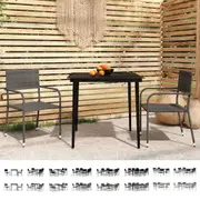 Garden Dining Set Outdoor Furniture Set Patio Backyard Table and Chairs vidaXL