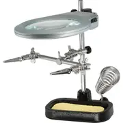 Helping Hand Magnifier LED Light with Soldering Iron Stand