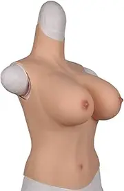 [FSYH] Silicone Breast Forms for Crossdressing Half Body Suit Realistic Breast Plate Filling with Elastic Cotton CDEG Cup Boobs