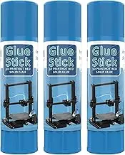 xinyee 3D Printer Glue Sticks PVP Solid Glue Sticks Non-Toxic Washable for Hot Bed Platform Glass Plate Easy Removing 3PCS
