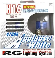Racing Gear G16A Halogen Bulb, H16, White 4700K, Pack of 2
