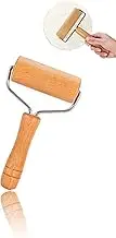 Honwor Wooden Dough Roller Set for Home Baking - Non-Stick Pizza & Baker Rollers (18cm/7in) - Enhance Your Kitchen Experience!