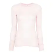 [Bite Studios] Bite Studios Sheer Long-sleeved Top M PINK