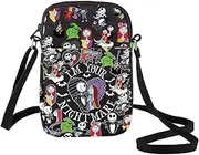[BWWKTOP] Jack & Sally Crossbody Bag Nightmare Santa Fans Gift Oogie Messenger Bag Mayor & Lock Merch
