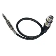 NEW 6.35mm TRS to XLR Female Patch Cables-Balanced 3.2ft Patch Cord Audio Cable