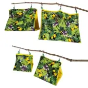 Parrot Hammock with 2 Metal Hooks Warm Snuggle Cage Tent for Cockatiels