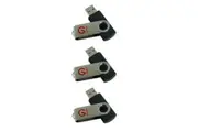 Shintaro 8GB Rotating Pocket Disk 3 Pack USB2.0 (SHR8GB-3PK)