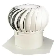 12 In. White Aluminum Internally Braced Whirlybird Wind Turbine