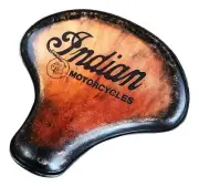Spring Solo Tractor Seat Brn D Indian Tooled Leather Bobber Indian Scout Chopper