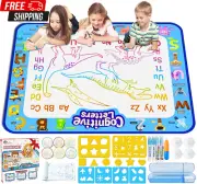 Jasonwell Aqua Water Doodle Mat 40 X 32 Inches Extra Large Magic Drawing Doodlin
