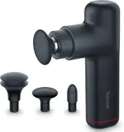 Beurer MG99 Compact Massage Gun, Mini Deep Tissue Massager with 4