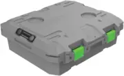 50-40 Shallow Storage Box, 25 Liter Capacity, Grey/Green