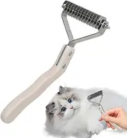 Dog Brush for Shedding - Pet Comb Rake for Grooming - Dogs Detangling Grooming Crank Brush for Removing Matted Knots Tangles and loose Hair