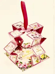 Sara Davies Gorgeous Towering Cards aka Hanging Plants Card! One of a Kind Card!
