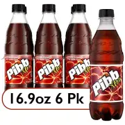 Pibb Xtra Soda Pop Soft Drink Cola 16.9 fl oz 6 Pack Bottles Limited Edition New
