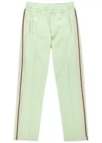 Palm Angels Logo Striped Jersey Track Pants - Mint - XL XL